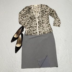 Liz Claiborne gray pencil skirt.